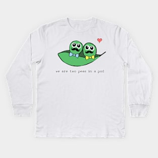 Two Peas in a Pod Kids Long Sleeve T-Shirt